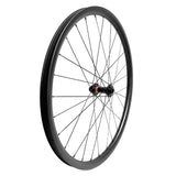 carbon mountain bike wheel with Novatec D791 hub, front wheel