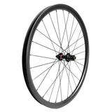 carbon mountain bike wheel with Novatec D792 hub, rear wheel