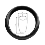 20 inch 451 carbon fiber clincher rim of 19mm internal 26mm external (max 28mm) width, 50mm depth, clincher tubeless 