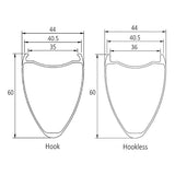 gravel rim profile hook and hookless version