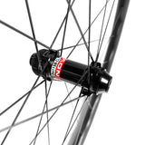 700c carbon fiber road bicycle wave wheel with Novatec front hub D411SB-CL