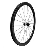 700c gravel bike carbon wheel build with DT Swiss 350 hub, front wheel, marble matte finish
