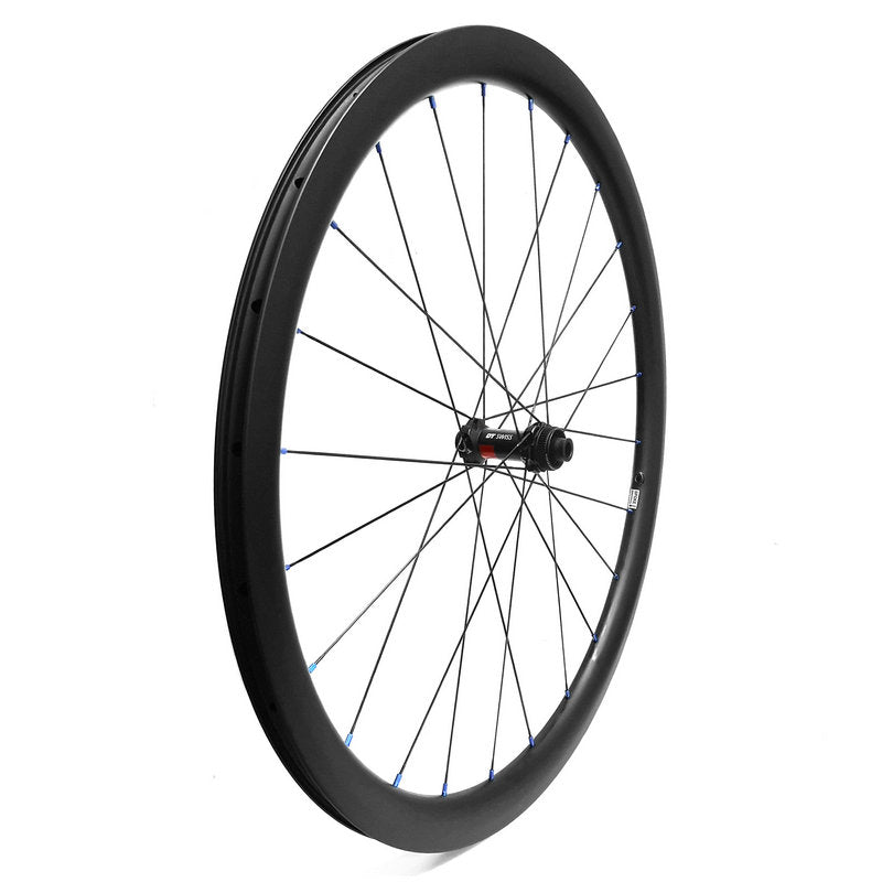 Disc Carbon Road Bicycle Wheels 18mm Wide Int DT 240 Carbonal Bike