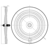 700c Full Carbon 30.5mm Wide Clincher Tubeless Road & Triathlon Disc Wheels - REAR Wheel