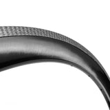 V brake 50mm deep clincher road bike carbon rim, UD gloss finish with grooved 3k twill brake track