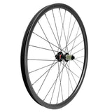 carbon mountain bike wheel with Novatec D792 hub, rear wheel