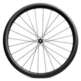 Custom build 700c road bicycle carbon wheel with Novatec hub, front wheel