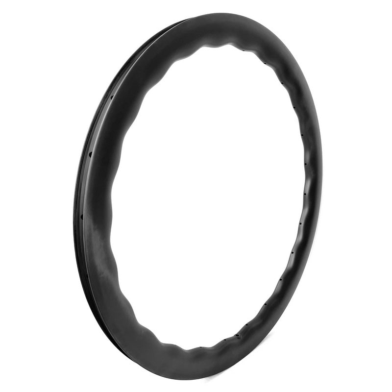 W21A-4550 Disc Carbon Road/CX/Gravel Rim Wave Shape | Carbonal Bike