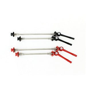 Road bicycle titanium quick release skewer set, black and red colors for optional